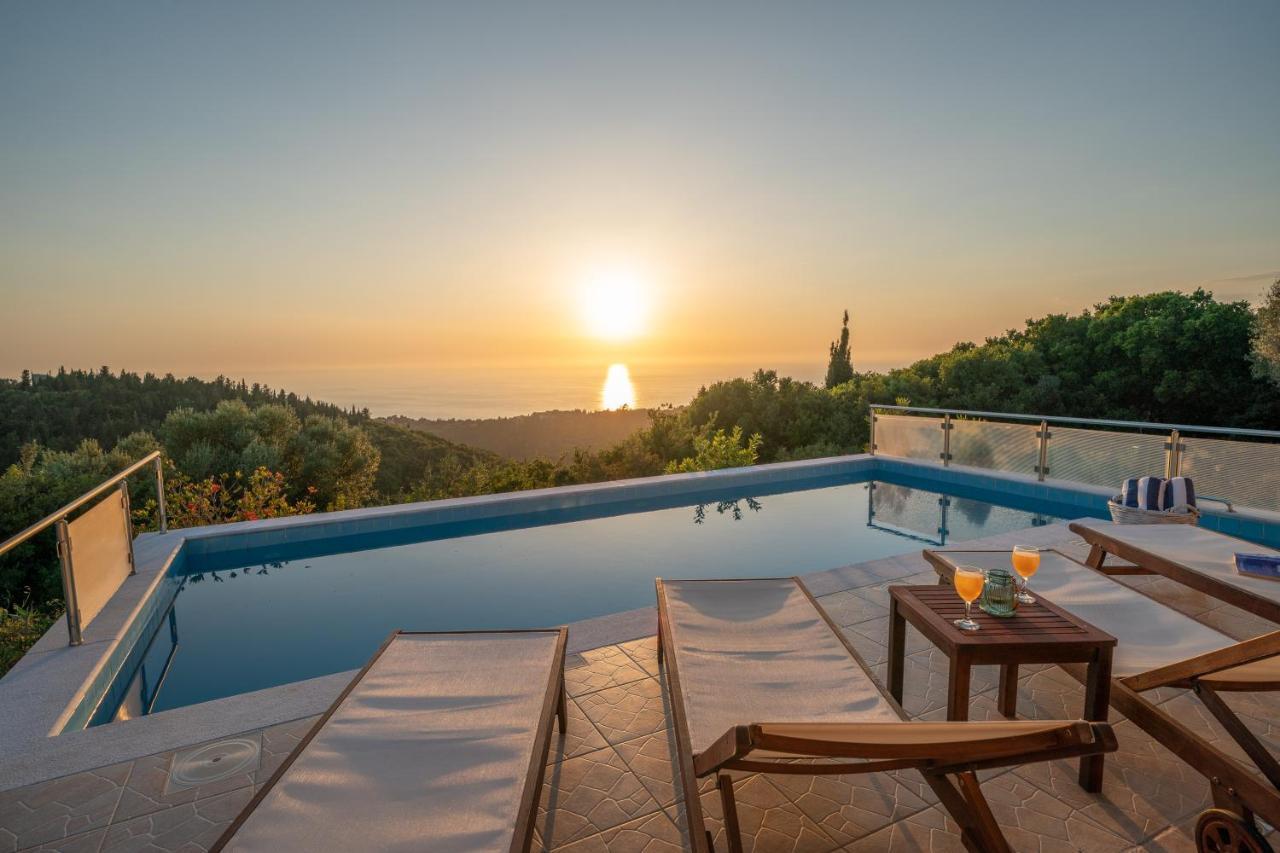 Stone Villa Eriphyle ,Private Witn Sunset View Fiskárdo Eksteriør bilde