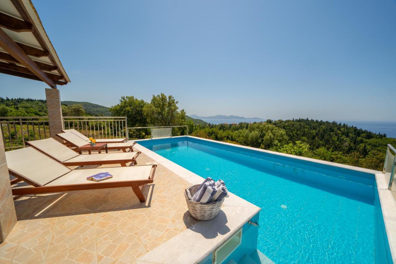 Stone Villa Eriphyle ,Private Witn Sunset View Fiskárdo Eksteriør bilde