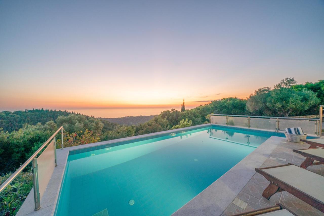 Stone Villa Eriphyle ,Private Witn Sunset View Fiskárdo Eksteriør bilde