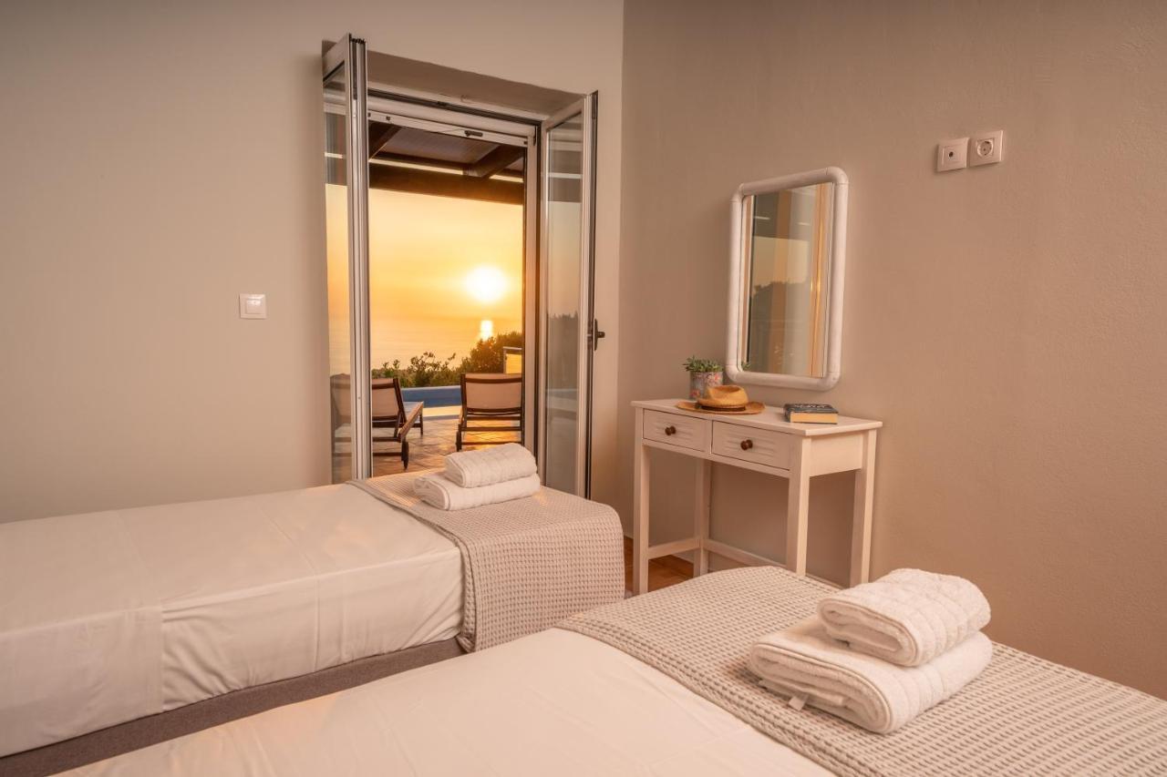 Stone Villa Eriphyle ,Private Witn Sunset View Fiskárdo Eksteriør bilde