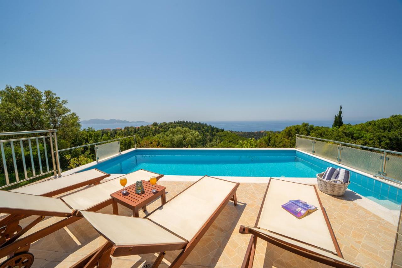 Stone Villa Eriphyle ,Private Witn Sunset View Fiskárdo Eksteriør bilde