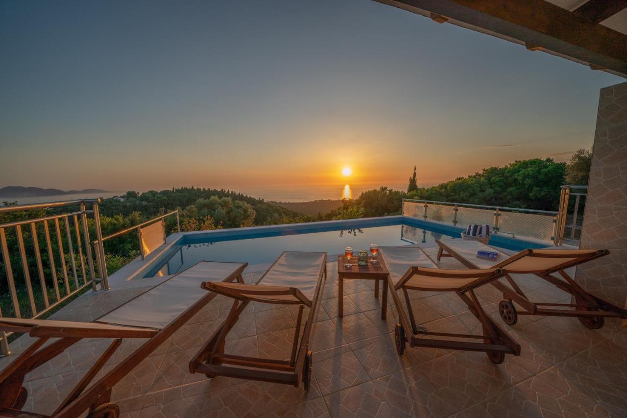 Stone Villa Eriphyle ,Private Witn Sunset View Fiskárdo Eksteriør bilde