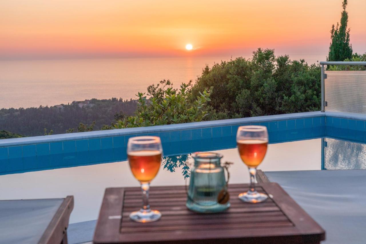Stone Villa Eriphyle ,Private Witn Sunset View Fiskárdo Eksteriør bilde