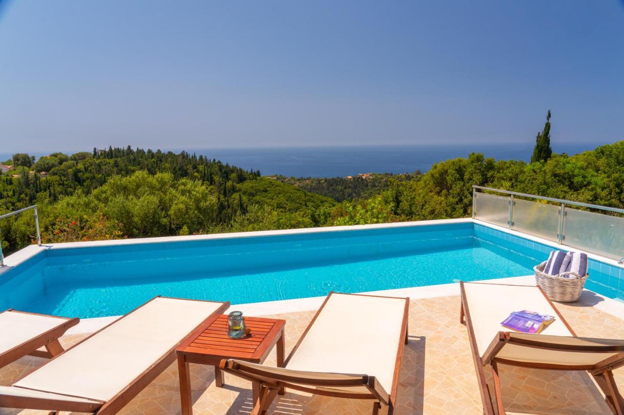 Stone Villa Eriphyle ,Private Witn Sunset View Fiskárdo Eksteriør bilde