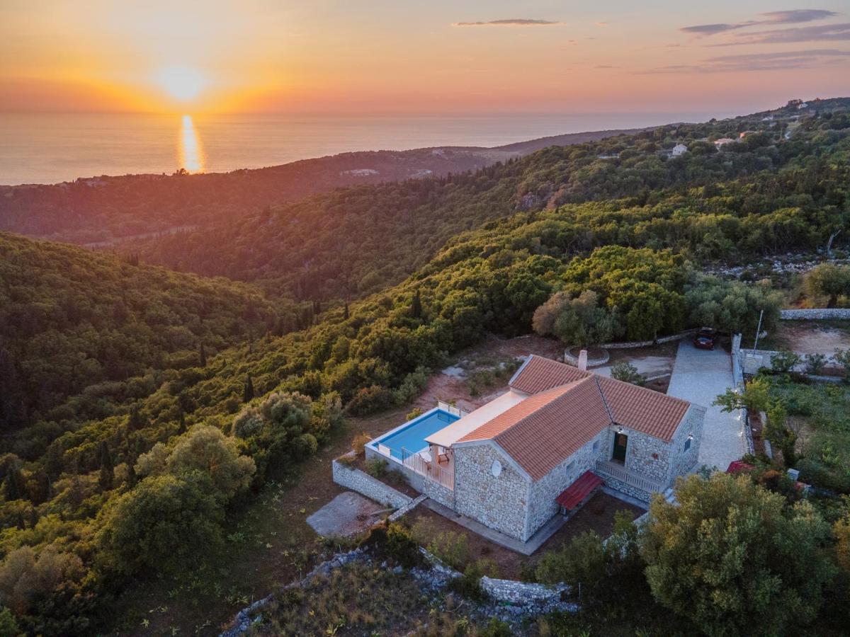 Stone Villa Eriphyle ,Private Witn Sunset View Fiskárdo Eksteriør bilde